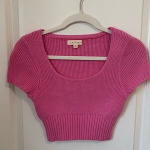 Pacsun LA Hearts Pink Ribbed Knit Top. Never worn